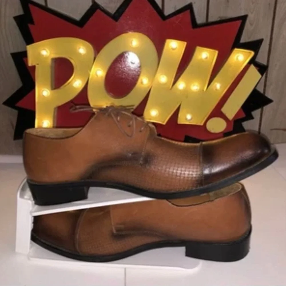 Beue- Italian Brown Leather Dress Shoes; Men’s- 10.5; Used Excellent Condition